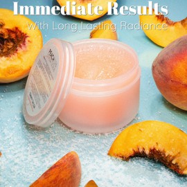 Tammy Taylor Natural Peach Spa Wash & Exfoliate Kit for Body, Hands, Heels and Feet | Peach Spa Essential Oil Exfoliating Body Scrub for Women & Men | Moisturizing Soft Suds & Bath Scrub for Body Care