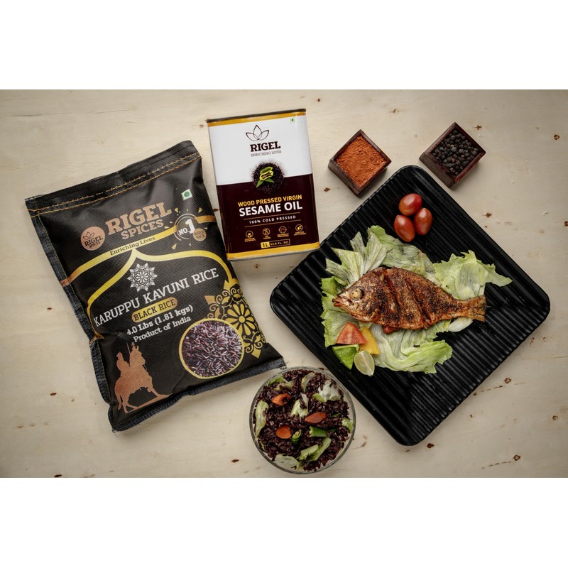 Rigel Spices | Karuppu Kavuni Black Rice (4 Pounds) |