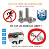 Aootf License Plate Screws- Anti Theft Car Plate Screws Bolts,