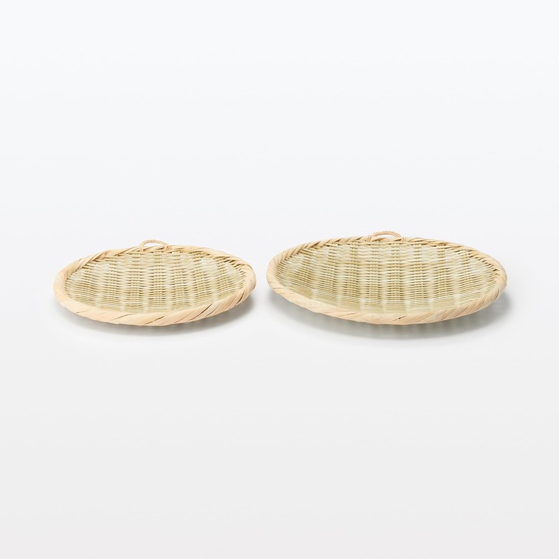 MUJI Mesh Weave Bamboo Bon Colander Large MC10KA4S