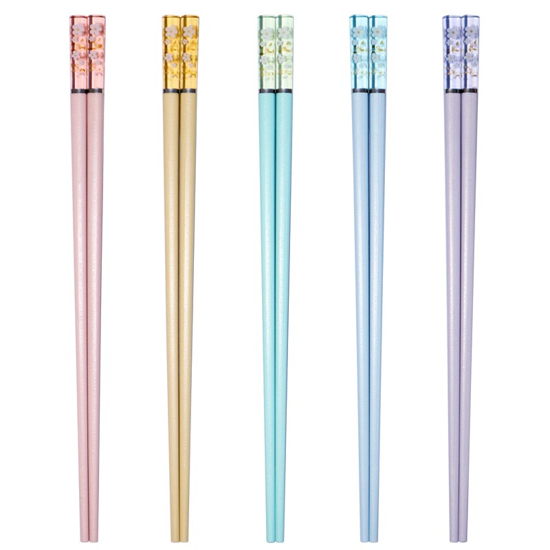 HELERKOL Palillos de Plástico Multi Floral Apto para Lavavajillas 9.6