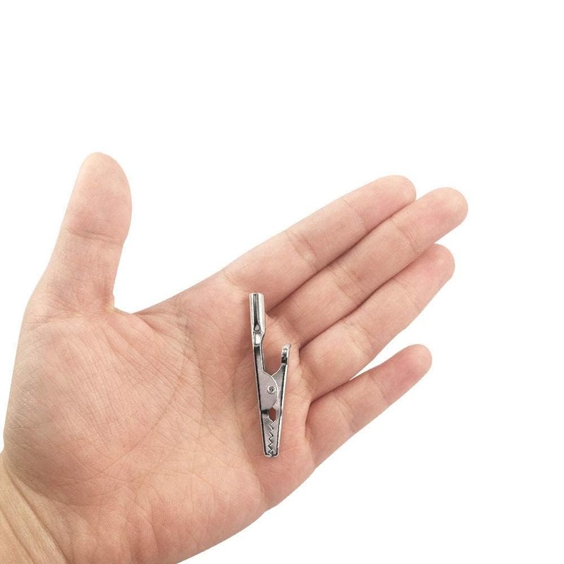 25Pcs 51mm Metal Alligator Clip Spring Clamps test line Crocodile