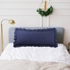PiccoCasa Brushed Ruffle Pillowcases Soft Breathable Pillow Cases with Envelope
