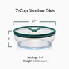 Anyday 7-Cup Glass Microwave Steamer for Vegetables – BPA-Free Glass