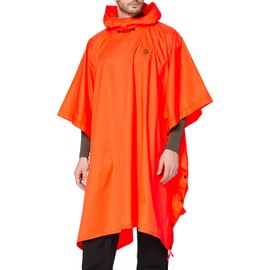 Fjällräven Poncho Mit Kapuze, orange (Safety Orange), Einheitsgröße