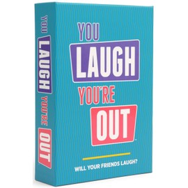 DSS Games DSS Games You Laugh You're Out A Party Game with Hilarious Charades Family Card Games for Adults & Kids, 125 Prompt Cards Fun Card Games for Family Game Nights, Gatherings, & Parties Ages 14 +