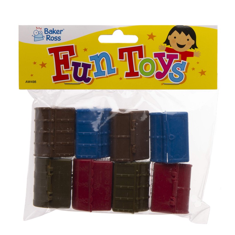 Baker Ross AW498 Mini Treasure Pack of 8, Assorted Colour