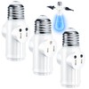 Light Socket to Plug Adapter (3 Pack), Light Bulb Outlet