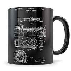 Hunting Mug, Hunting Gift, scope mug, Rifle mug, gun gift, hunting gift for men, hunting gift for him, gun enthusiast gift, gun nut gift