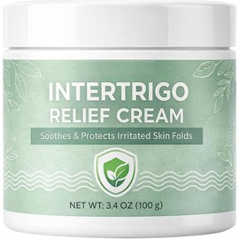 Crema de alivio Intertrigo, crema barrera para el cuidado de los pliegues la piel para adultos, hombres, mujeres, humectante ligero rápida absorción