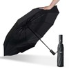Mustarpicking Windproof Travel Umbrella, Automatic Umbrellas for Rain, Compact Umbrella,