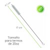 Universo en Linea Paquete 10pz Cepillo Lavar Popotes Reutilizable 17