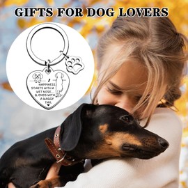 Fychuo Dog Gifts Keyrings for Women Dog Keyring Cute Keychain Labrador Gifts for Dog Lovers Animal Key Ring Dog Mum Dog Dad Birthday Christmas