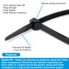 100 Pack of Cable Ties Black | CE Premium UL