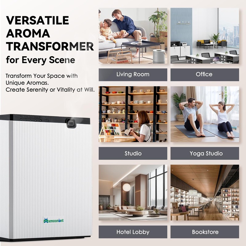 Mxmoonant Scent Air Machine for home 800ML, Aroma Diffuser App