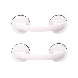 FEEIMOL Pack of 2 Shower Handles, Suction Cup, Plastic, Bathtub Handle, Shower Handle, No Drilling, Extra Grip Bar, Children, Seniors, Non-Slip Handle, Mobile Bath Handle, 19.4 cm