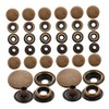 STOBOK Antique Button Snaps 25 Sets of 15mm Snap Button
