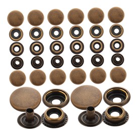 STOBOK Antique Button Snaps 25 Sets of 15mm Snap Button Fasteners for Marine Press Studs Canopies and Tents Reliable Lightweight