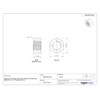 Steel Hex Nut, Black Oxide Finish, Grade 5, ASME B18.2.2,