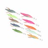 10pcs Squid Jig Hook Hard Fishing Lures Luminous Wood Fishing
