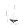 Kisangel Convenient Bird Feeder Outdoor Bird Dispenser Swing Shape Rust-Resistant