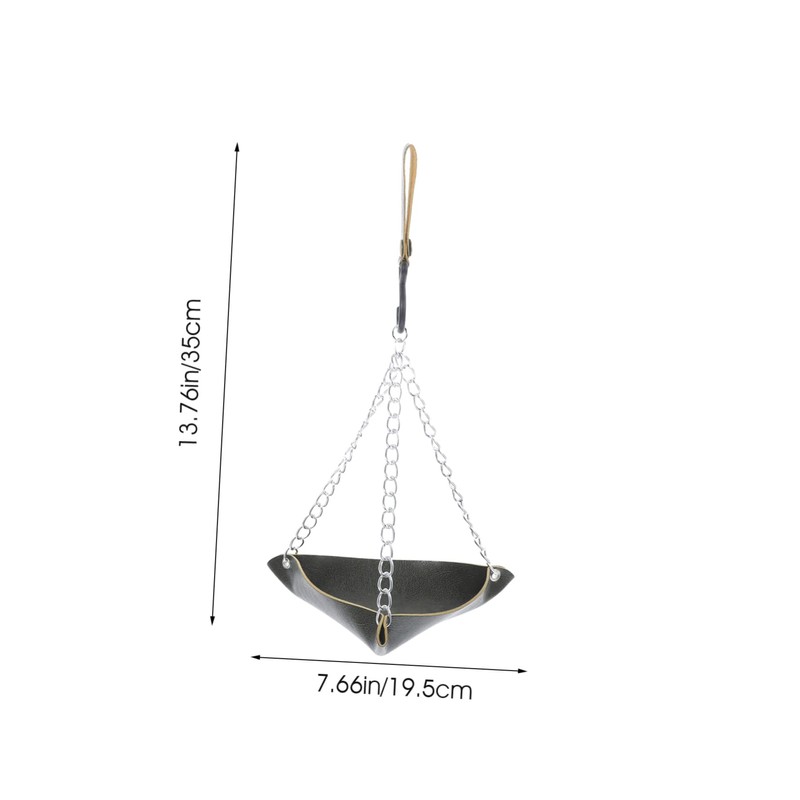 Kisangel Convenient Bird Feeder Outdoor Bird Dispenser Swing Shape Rust-Resistant