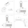 Joint Connector with Clamping Lever Groove 8 for Aluminium Profile