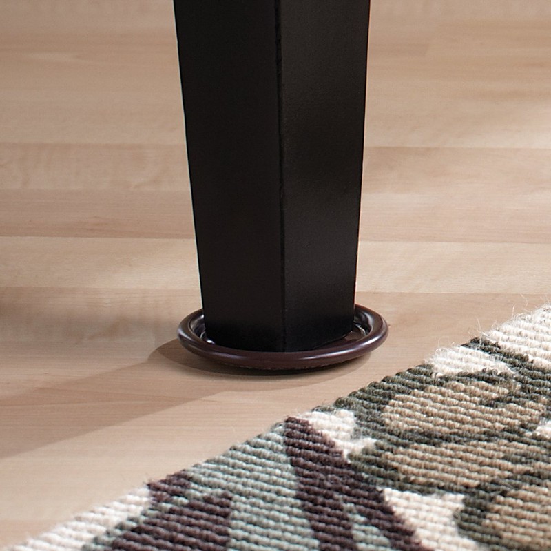 SoftTouch 1 5/8" Round Reusable Carpet Bottom Furniture Caster Cups