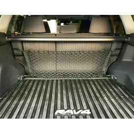 Rear Trunk Seats Organizer Cargo Net for Toyota RAV4 2019–2025 – Envelope Style Cargo Net for SUV – Premium Mesh Elastic Car Trunk Organizer Vehicle Carrier Storage – Compatible with RAV4