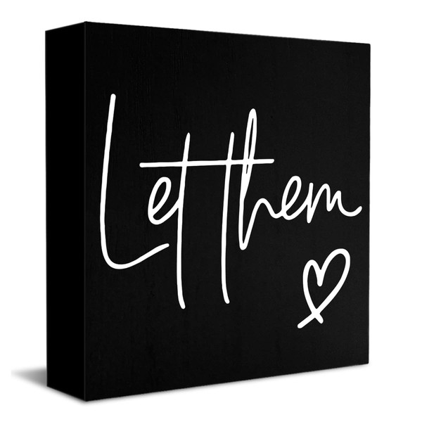 Black Let Them Cute Office Decor Funny Office Decor Motivational