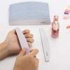 25 Count 80/80 Grit Coarse Nail Files for Acrylic Nails,
