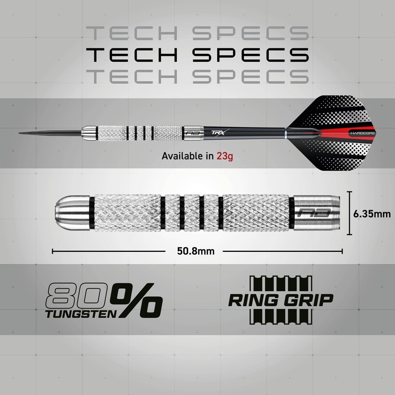 Red Dragon Valiant: 23g Flightmaster - 80% Tungsten Steel Darts