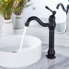 GGStudy 360° Swivel Single Handle One Hole Bathroom Vessel Sink
