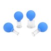 4pcs / box Vacuum Cupping Cups Set Silicone Glass Body