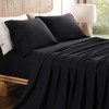 Black King Sheet Set 4 Piece, Soft Breathable Cooling Microfiber