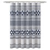 Lush Decor Elephant Stripe Shower Curtain - Fabric Geometric Animal