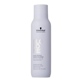 Schwarzkopf Professional BLONDME Bond Repair Purple Shampoo Cool Hair Shampoo Neutralises Yellow Tones for Dyed Lightened Blonde Hair Cleansing and Nourishing 300 ml