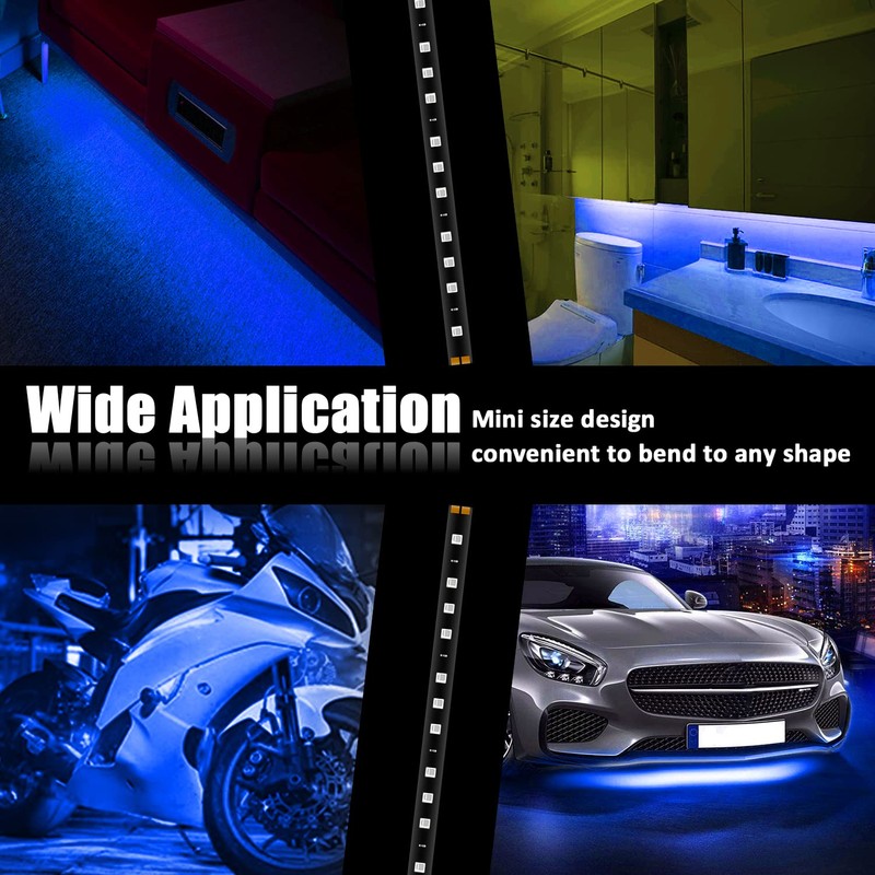 XT AUTO 8X 30cm 15-LED Car Truck Flexible Waterproof LED