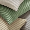 MIULEE Set of 2 Striped Corduroy Square Throw Pillow Case