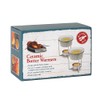 Maine Man Butter Warmer Set, Ceramic Ramekins with Chrome-Plated Steel