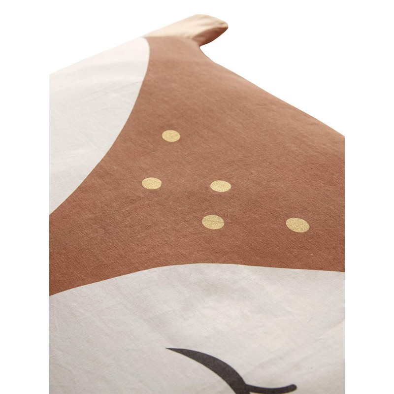 Vertbaudet Enchanted Forest Baby Cushion Cover Natural/Multi 40x60cm