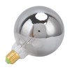 LED Vintage Edison Light Bulb Dimmable Antique Half Chrome Light