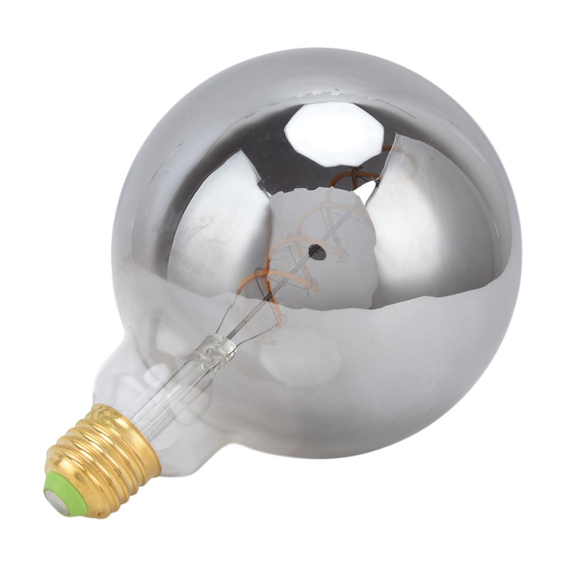 LED Vintage Edison Light Bulb Dimmable Antique Half Chrome Light