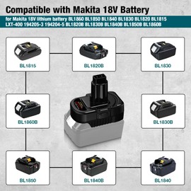 UNIKI Battery Adapter for makita 18V Lithium Battery converts for makita 18V Tool Batteries to Dewat 12V/14.4V Ni-CD Lithium Batteries, use for Dewat 12V/14.4V Ni-CD Lithium Cordless Power Tools