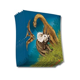 Mauder Verlag 20 Serviettes * Dinosaurs * for Children's Birthday by Lutz 11356 | Children's Birthday Theme Party Dino T-Rex