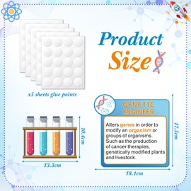 Funrous 9 Pcs Science Posters Scientist Careers Bulletin Board Back to School Classroom Decor Educational Essential Qualities for Middle and High College Students Classroom Teacher Supplies