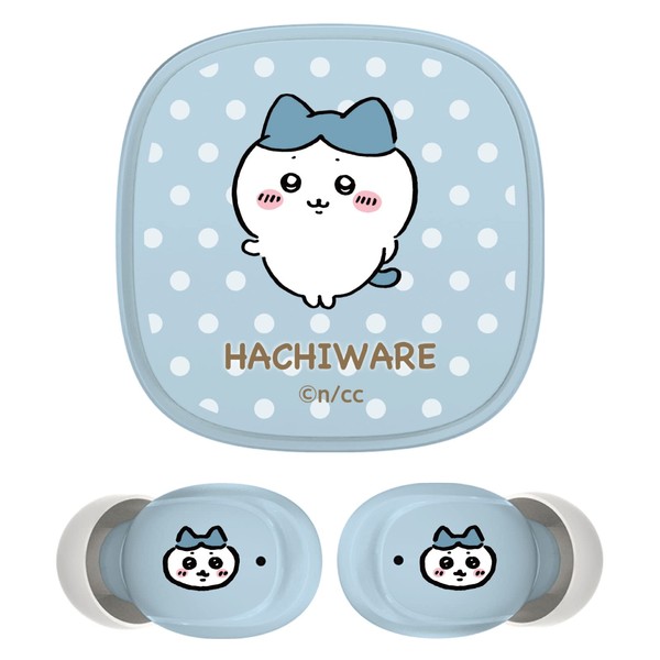 Tama Electronics Industry Chiikawa Fully Wireless Earbuds 3 (Hachiware Baby Blue) SQ-BS75 Latest Bluetooth 5.3 IPX4 Waterproof SBC AAC Codec Compatible