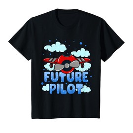 Kids Future Pilot Airplane Toddler Boy Girl T-Shirt