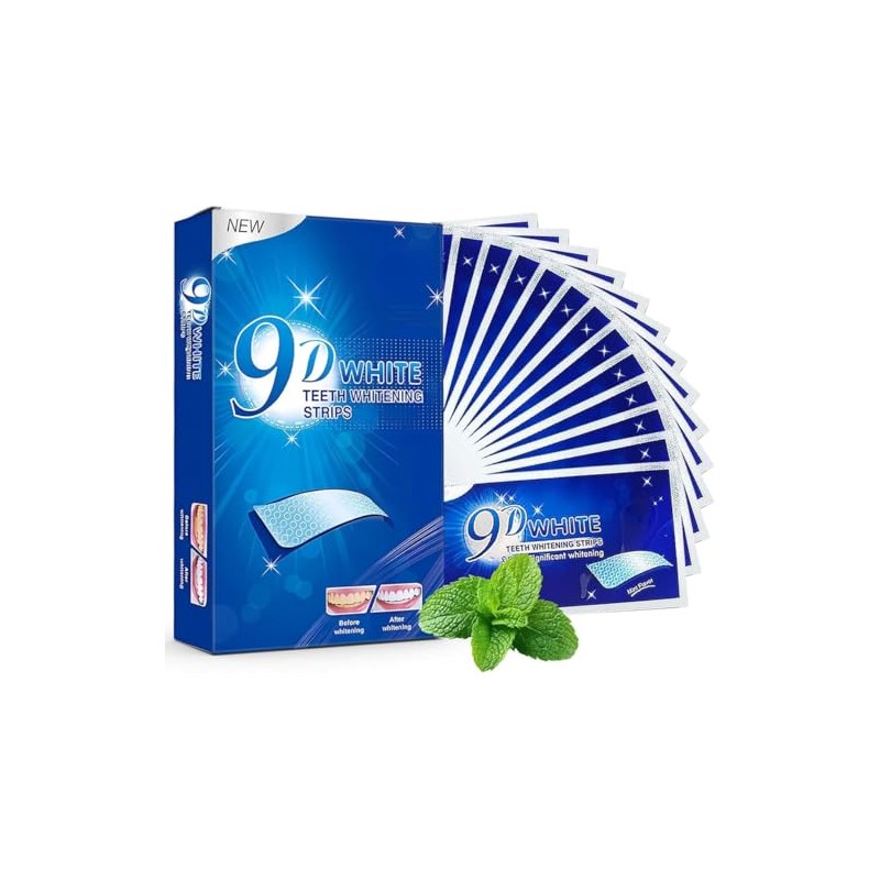 MYDEAR Tiras Blanqueadoras Dientes,28 Piezas Whitening Strips profesional blanqueador dental,