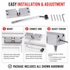 Adjustable Soft Close Door Closer, Stainless Steel Cabinet Damper Buffer